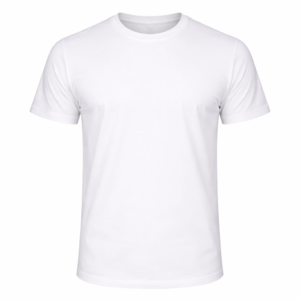 Polyster Round Neck White T-Shirts